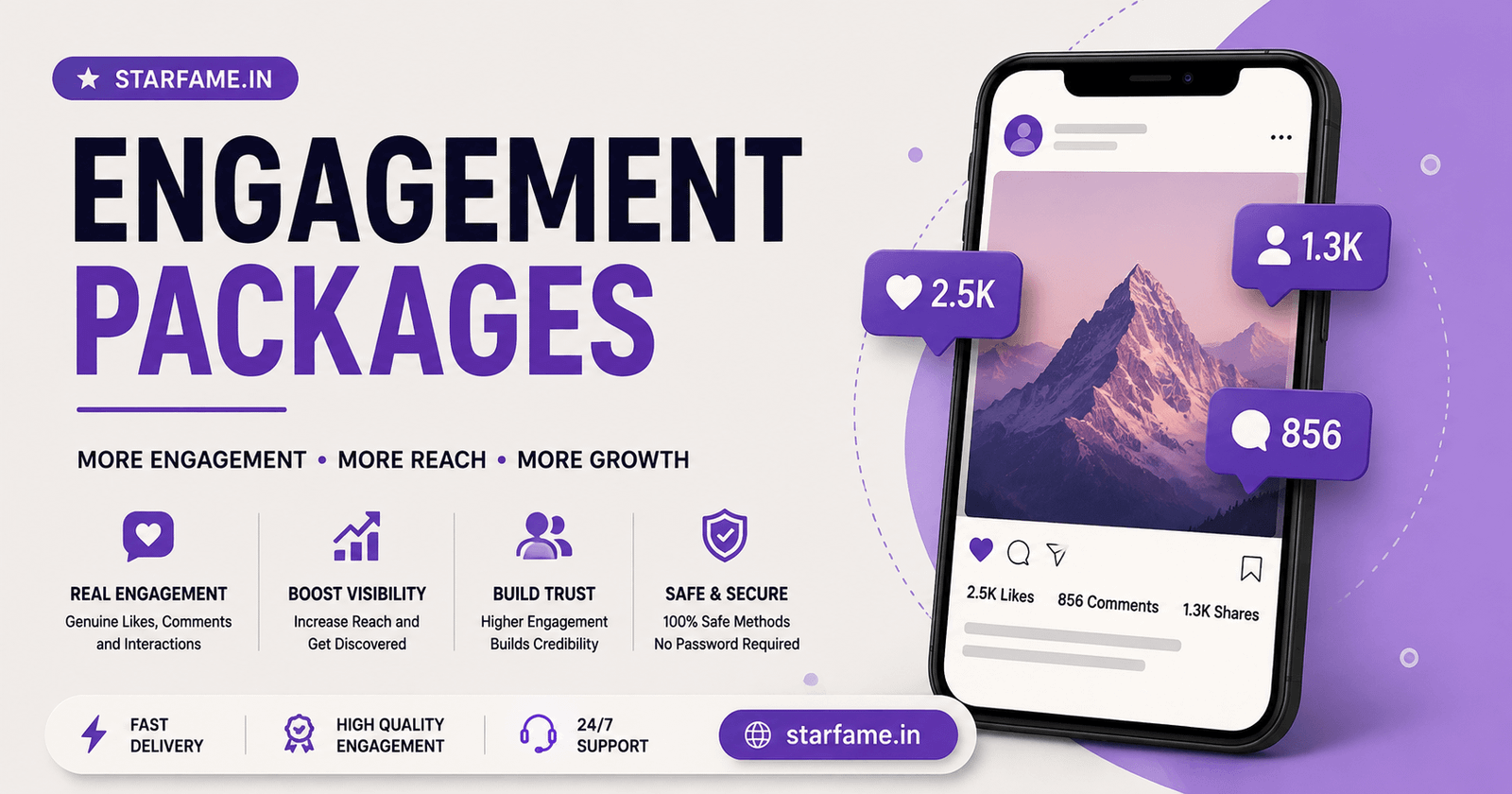 Instagram Engagement Packages - Starfame